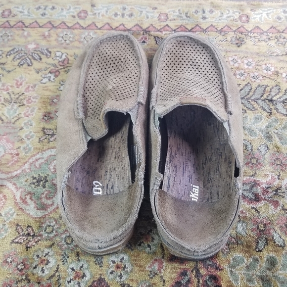 Olukai moloa kohana suede slip on shoes - Picture 6 of 11